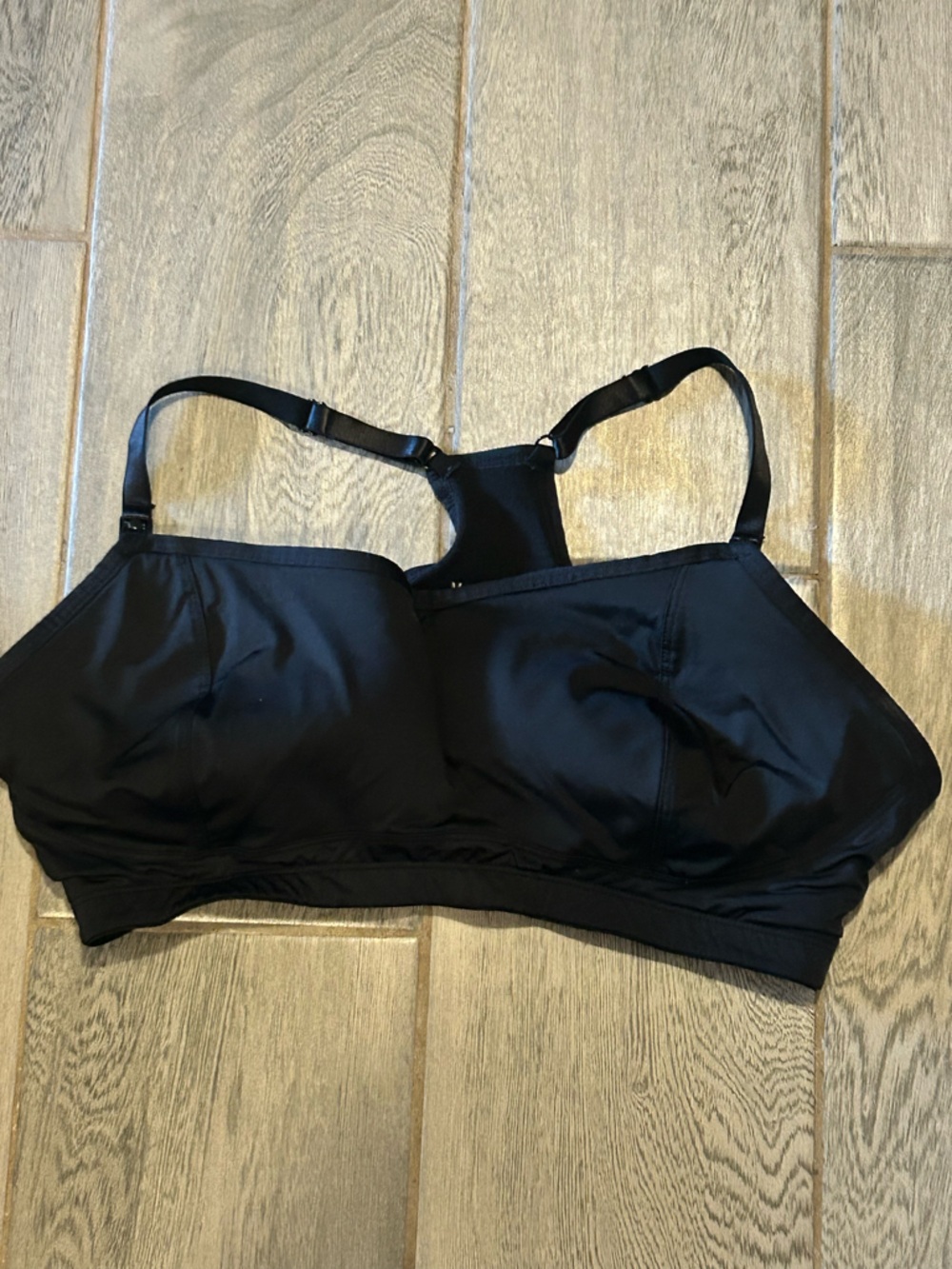 Motherhood Black Padded Racerback Maternity Sports Bra - size XL